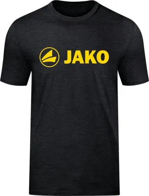 Produktbild von JAKO Uni T-Shirt Promo, Farbe:schwarz meliert/citro, Größe:XXL