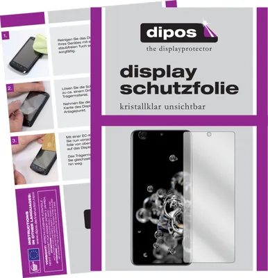 Zdjęcie produktu dla 2x folia ochronna do Samsung Galaxy S20 Ultra przezroczysty ekran ochronny folia ochronna wyświetlacza dipos