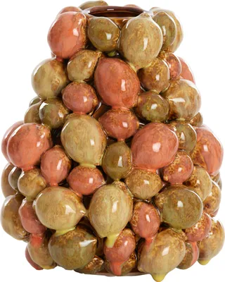 Produktbild von Light&living Vase deco Ø19x21 cm CITRUS Keramik braun-orange+grün