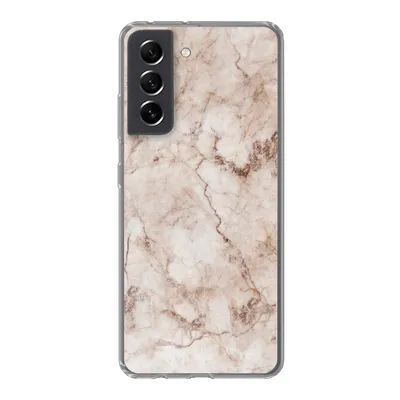 Produktbild von MuchoWow® Handyhülle Schutzhülle Hülle für Samsung Galaxy S21 FE Marmor - Luxus - Braun Silikon Softcase Handy Hülle - Mobiltelefonhülle