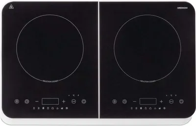 Produktbild von Medion Medion MD18493 - Doppeltes freistehendes Induktionskochfeld - 3400W - 10 Temperatureinstellungen - Timer - 36x60x6 cm - Schwarz