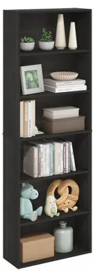 Productafbeelding van Furinno Jaya boekenkast, 6 etages, vrijstaand met open vakken, staande boekenkast