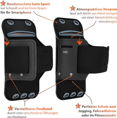 Produktbild von Schutzhülle für Apple iPhone 17 16 Pro Max / Air Hülle Tasche Jogging Armcase