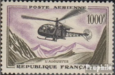 Produktbild von Briefmarken Frankreich 1958 Mi 1177 (kompl.Ausg.) gestempelt Flugpost
