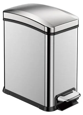 Produktbild von EKO - New Rejoice Treteimer 8 Liter - Stainless steel Plastic - Matt Edelstahl
