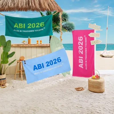 Produktbild von Egeria Strandtuch ABI 2026 75x180 cm petrol