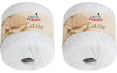 Obrázek produktu pro SET 2ks - Příze LASIE - 50 g, 150 m - Bílá