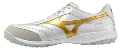 Obrázek produktu pro Mizuno Morelia Sala Pro Tf - bílá/fotbalově zlatá/galakticky stříbrná, velikost: 12