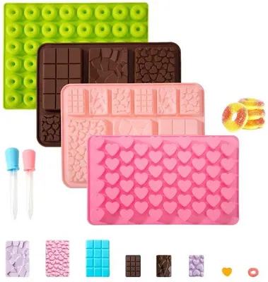 Image de Set de confiserie en silicone avec deux pipettes