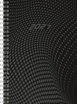 Produktbild von rido/idé 7021804907 Buchkalender Mod. Timing 1 2027 A5, Kunststoff, schwarz