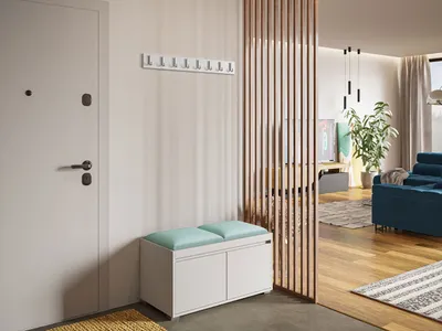 Immagine prodotto di Parete d'ingresso CLENZE 9 - bianco / mentolo