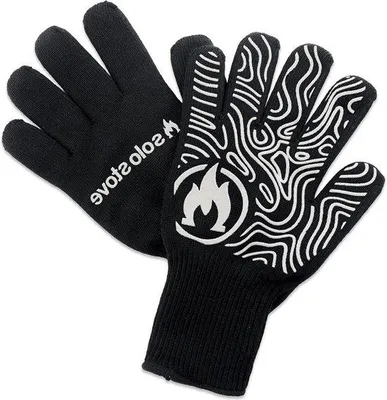 Produktbild von Grill-Handschuhe - Hitze-Resistente - einheitsgröße - bis 700 ° C - schwarz - für Barbecues und Grillabenteuer