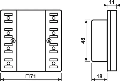Obrázek produktu pro JUNG Tlačítkový senzorový modul 24 V AC/DC LS5248TSM LS5248TSM