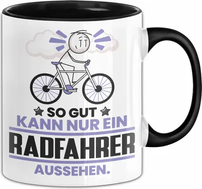 Produktbild von Radfahrer Geschenk Tasse So Gut Kann Nur Ein Radfahrer Aussehen Geschenkidee Kaffee-Becher (Schwarz)