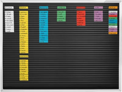 Produktbild von Magnetoplan Streifensteckplaner 38B mit 38 Bahnen - 66x49,8cm - Anthrazit