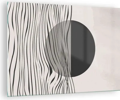 Produktbild von Bilder auf glas - Einteilig - Figuren Formen Geometrie - 70x50cm - Glasbilder - Wandbilder - Bilder - zum Aufhängen bereit - Wanddekoration aus Glas - Glas Bilder - Wandbild auf Glas - GAA70x50-4964