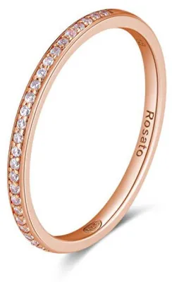 Immagine prodotto di Anello minimalista in bronzo con zirconi Allegra RZA030 - Circonferenza: 54 mm.
