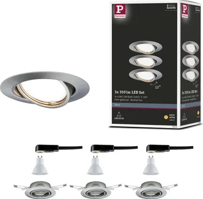 Produktbild von Paulmann LED Einbauleuchte Base Basisset schwenkbar