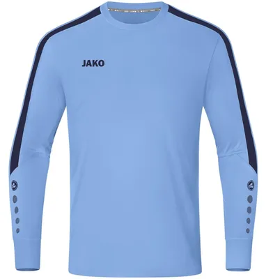 Image de Jako Power Maillot De Gardien Manches Longues Enfants - Bleu Ciel / Marine  | Taille: 152