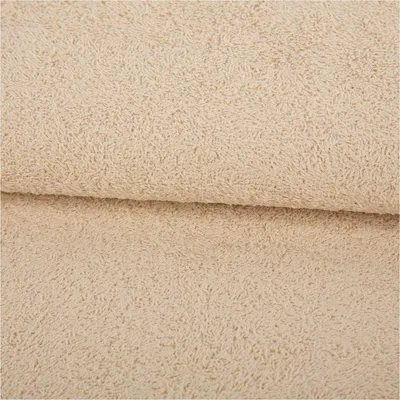 Produktbild von Frotteestoff Meterware Baumwolle einfarbig sand 1,45m
