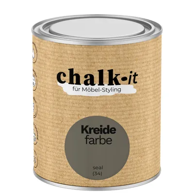 Produktbild von Kreidefarbe Chalk-it (34) Seal 0,75L Shaby Chic Möbel Holzlack Natur Vintage Möbellack
