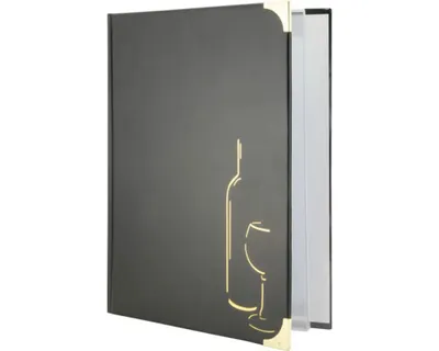 Produktbild von Getränkekarte Basic DIN A4 schwarz