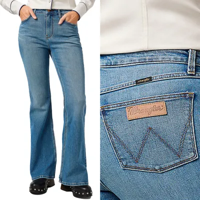 Produktbild von WRANGLER Damen, Jeanshosen, Loose fit FIERCE FLARE, W27 L32, Blau, Jeans, baggyjeans, buggy