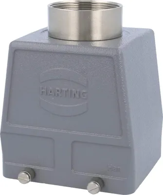 Produktbild von HARTING Han 32B Tüllengehäuse hoch, 1xPG36 gerader Kabelabgang, für 2 Bügel (am Unterteil) Verschraubung PG36