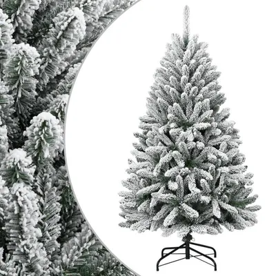 Obrázek produktu pro Umělé vánoční stromky o výšce 150 cm s nasněženými větvemi – skládací a realistický