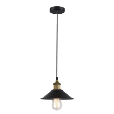 Image de Italux Lampe suspendue Kermio noir industriel MDM-2318/1S