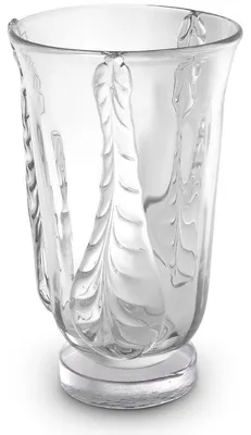 Produktbild von Casa Padrino Luxus Deko Glas Vase Ø 26 x H. 42 cm - Elegante mundgeblasene Blumenvase - Deko Accessoires