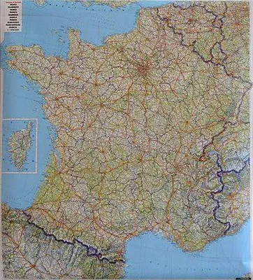 Immagine prodotto di Mappa stradale della Francia in scala 1:1.000.000