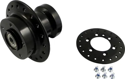 Immagine prodotto di Mozzo anteriore per freno a disco, verniciato nero - Simson MS50, S53, S83