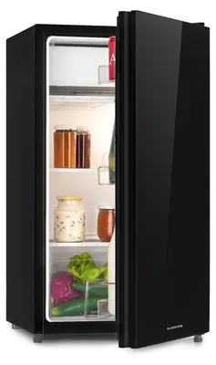 Image de KLARSTEIN Luminance Frost - Réfrigérateur, 91L, 110 kWh/an, 7 niveaux de réglage de la température, Eclairage intérieur, Look moderne, Bac à oeufs, Clayettes verre - Noir