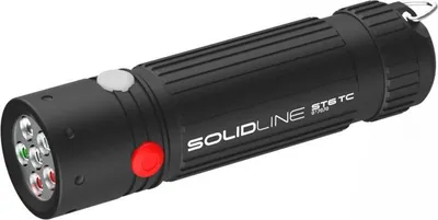 Produktbild von Solidline ST6TC Taschenlampe schwarz, bis zu 50 lm, 35m Leuchtweite, 70 Std Laufzeit, Controller & Batterie