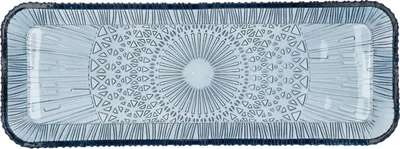 Produktbild von BITZ 30683, Servierschale, Glas, Blau, Rechteckig, 380 mm, 140 mm