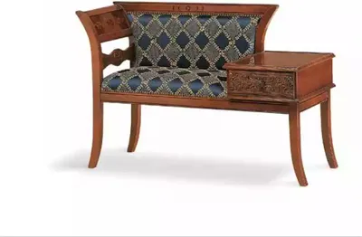 Immagine prodotto di Panchina Tappezzeria Tessuto Arredamento Panca Tessile Designer Sgabello Nuovo
