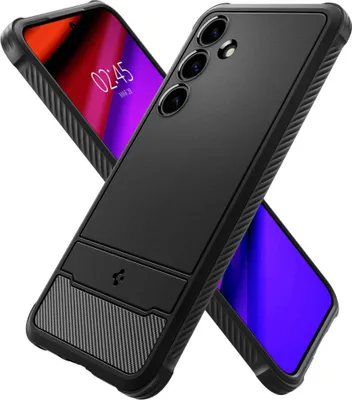 Produktbild von Spigen Rugged Armor Hlle fr Samsung Galaxy S24 - mattschwarz