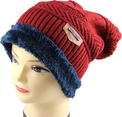Produktbild von Warme Strickmütze für den Winter, weiche, warme Strickmütze