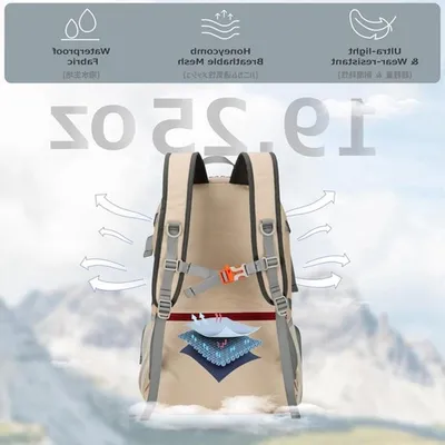 35L Wasserdichter Wanderrucksack für leichte, Hauptbild