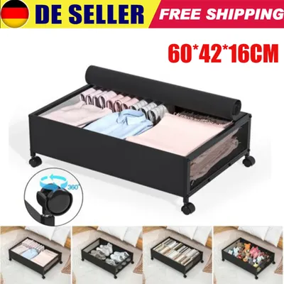 Produktbild von Unterbett Aufbewahrung 1 Stück Unterbettkommode Aufbewahrungsbox Mit Rädern
