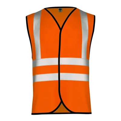 Produktbild von 4x Auto Warnweste Sicherheitsweste europaweit einsetzbar Pannenweste PKW Sicherheitsweste, Farbe:Neon Orange, Größe:L