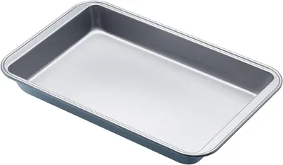 Zdjęcie produktu dla Płyta metalowa do pieczenia - Forma do pieczenia - Do pieczenia i smażenia - Powłoka nieprzywierająca - 315 x 20 cm - Srebrna
