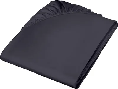 Produktbild von Colours Mako Satin Spannlaken Anthrazit 90 x 200 cm