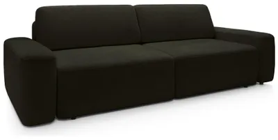Produktbild von Selsey Baleo - 3-Sitzer Sofa mit Schlaffunktion, Chenille-Bezug, Olivgrün