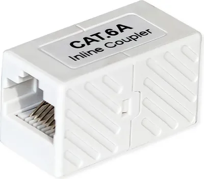 Produktbild von VALUE RJ-45 Kupplung ungeschirmt, Cat.6A (Class EA), weiß