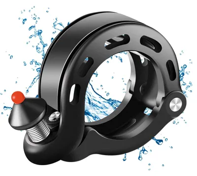 Produktbild von ROCKBROS Fahrradklingel Mini 100 dB aus Aluminium mit Fahrradglocke – Schwarz