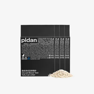 Produktbild von PIDAN Functional Tofu Katzenstreu 4 x 2.4 kg mit Farbindikator