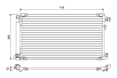 Produktbild von VALEO 822658 Kondensator Klimaanlage Klimakondensator für TOYOTA Corolla XII Kombi (E210) +Trockner