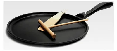 Produktbild von Crepe-Pfanne Induktion 28 cm, Pancake-Pfanne mit Aluguss, Pfannkuchenpfanne, Palatschinkenpfanne mit Antihaftbeschichtung